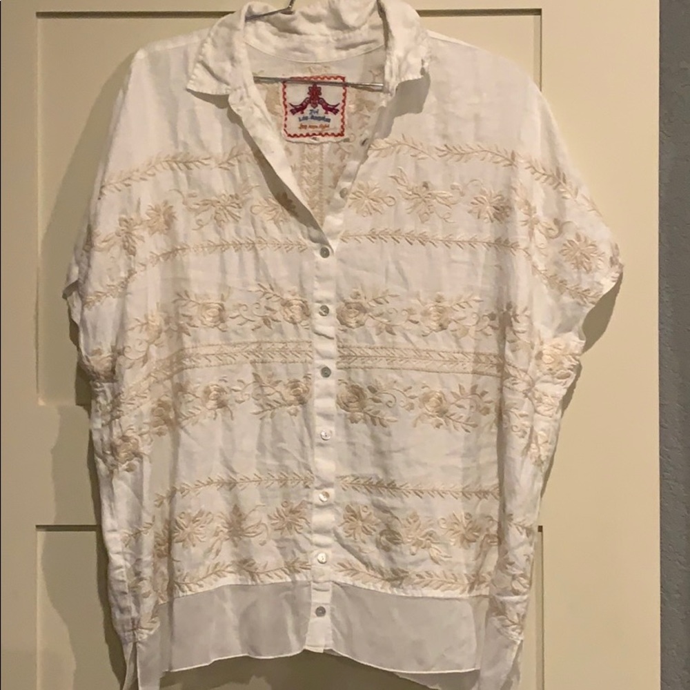 Johnny Was Linen Shirt